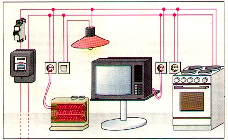 gambar rangkaian listrik paralel