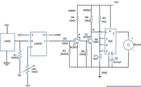 rangkaian sensor suhu