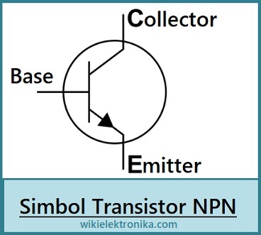 gambar simbol transistor npn