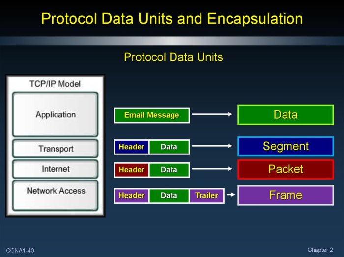 Protocol data network units ppt encapsulation Protocol data unit