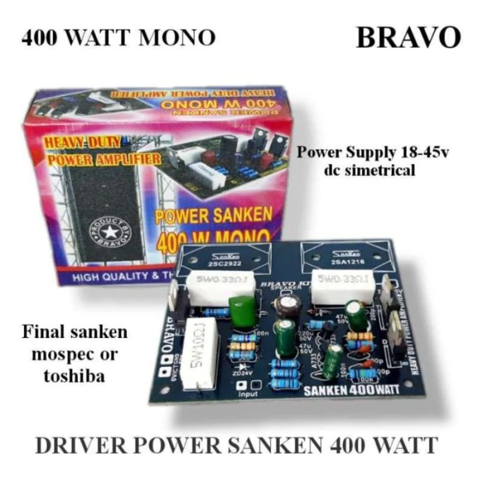Skema driver safari 400 watt mono